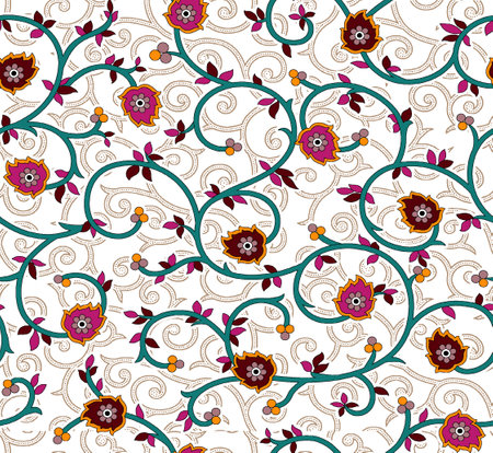 Seamless small floral pattern designの写真素材