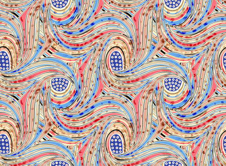 Seamless abstract swirly pattern designの写真素材