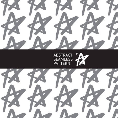 Abstract seamless pattern with hand drawn elements on transparent background for your designのイラスト素材