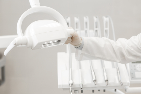 Closeup of a modern dentist tools, burnishers. doctor checksの写真素材