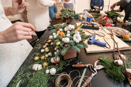 Master class on making decorative ornaments. Flower shop. Christmas decor with their own hands....