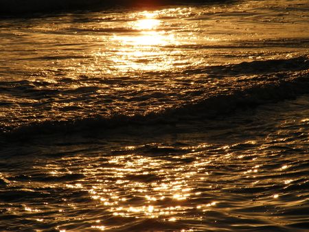 golden seaの写真素材