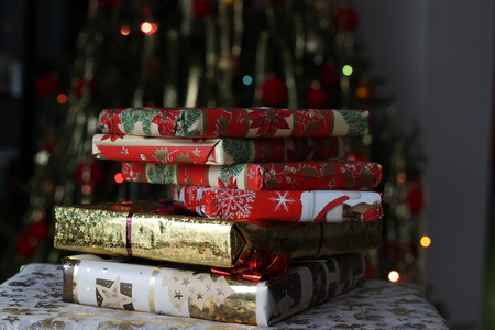 Beautiful Christmas and New Years sceneの写真素材