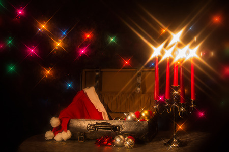 Beautiful Christmas and New Years sceneの写真素材