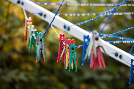 Clothespinsの写真素材