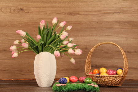 Motifs on Easter themeの写真素材