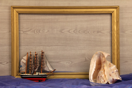 The composition on the marine themeの写真素材