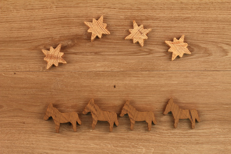 Wooden figuresの写真素材