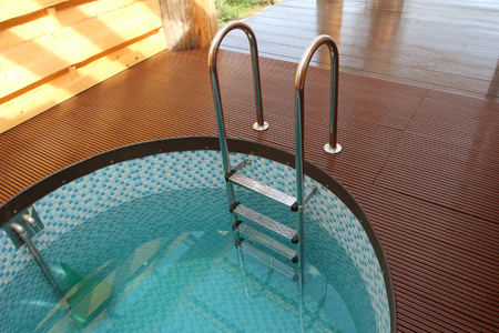 Small poolの写真素材