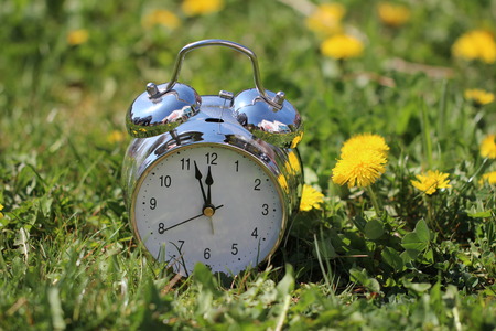 Alarm Clock / Composition with old alarm clockの写真素材