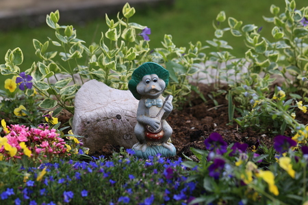 Garden gnome / / Garden decoration in the form of gnomeの写真素材