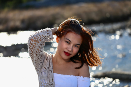 Portrait  Portrait of a young girlの写真素材