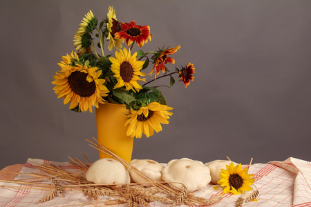 Autumn still life  Autumn bouquetの写真素材