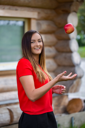 Portrait / Portrait of a young girl.の写真素材
