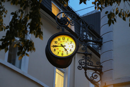 Beautiful city clockの写真素材