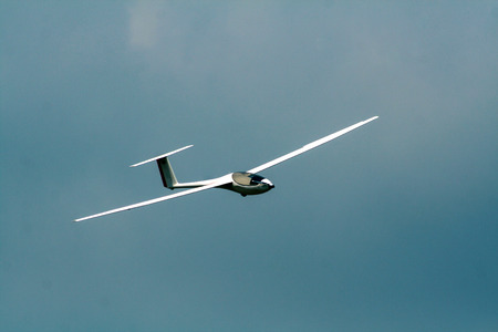 Glider against the skyの写真素材
