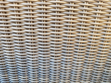 Wicker chair. Fragment of a wicker chair.の写真素材