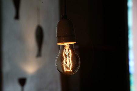 Classic Electric incandescent lampの写真素材