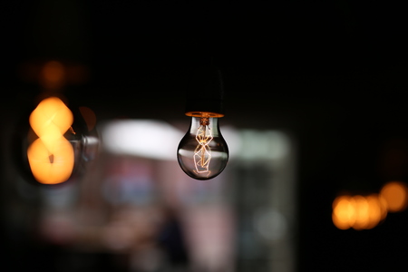 Classic Electric incandescent lampの写真素材