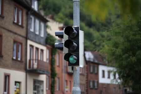 Green / Traffic light at the crossroads