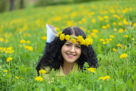 Portrait of a young girlの写真素材
