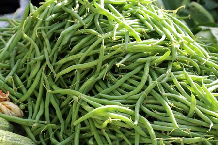 Various vegetables are sold at a bazaar in Croatia.の写真素材