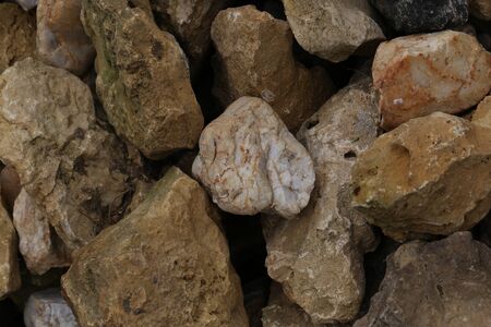 part of a stone mountain with large narural stones.