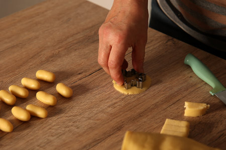 Cookies are baked for the Christmas partyの写真素材
