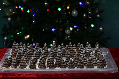 Cookies are baked for the Christmas party.