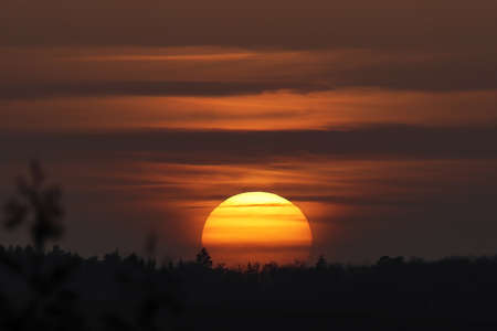 Sunset. Sahara dust makes for a great sunset.