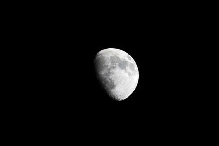 The moon is a companion of our planet.の写真素材
