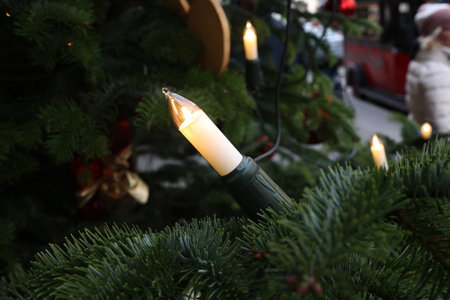 Cristmas. Beautiful Christmas Outdoor Decorationsの写真素材