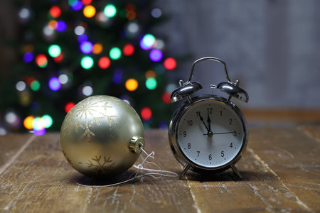 Beautiful Christmas and New Years sceneの写真素材