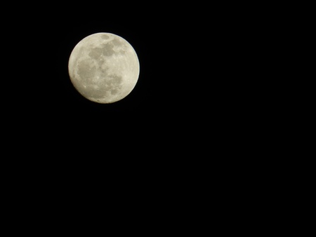 the moon at nightの写真素材