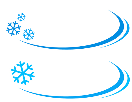 background with blue snowflakes and place for textのイラスト素材