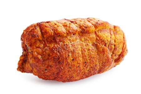 fat with spices rolled and baked in the ovenの写真素材