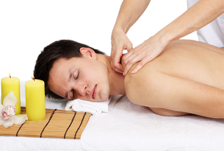 massage to a manの写真素材