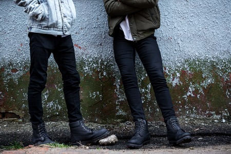 A pair of male legs