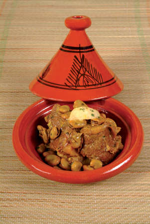 Traditional Moroccan tagine with vegetables, Famous traditional Moroccan tagine. traditional moroccan mealの写真素材