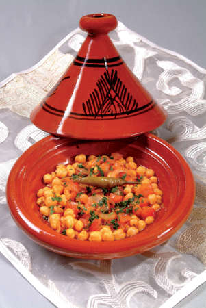 Traditional Moroccan tagine with vegetables, Famous traditional Moroccan tagine. traditional moroccan mealの写真素材