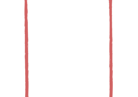 red paint brush stroke on white background, abstract watercolor painting.のイラスト素材