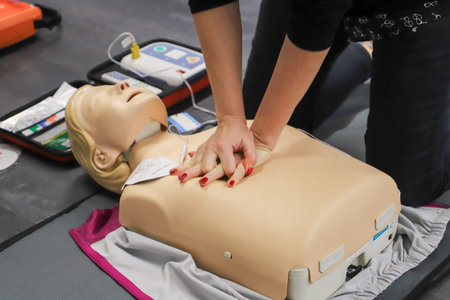 BLSD Defibrillator use course. first aid course - company safety - cardiac massage - Basic Life...