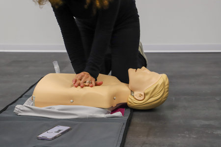 BLSD Defibrillator use course. first aid course - company safety - cardiac massage - Basic Life...
