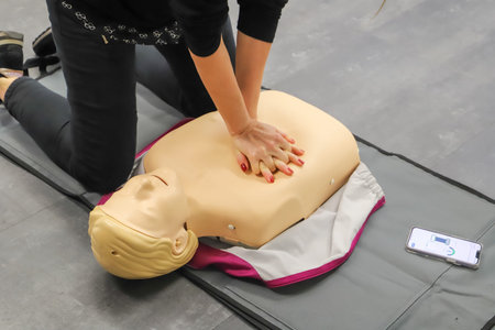 BLSD Defibrillator use course. first aid course - company safety - cardiac massage - Basic Life...