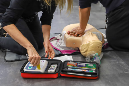 BLSD Defibrillator use course. first aid course - company safety - cardiac massage - Basic Life...