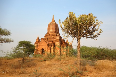 Unknown Temple in Bagan, Myanmarの写真素材