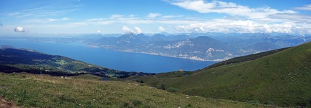 Lake Garda, Lago De Garda , Mount Baldo Italyの写真素材