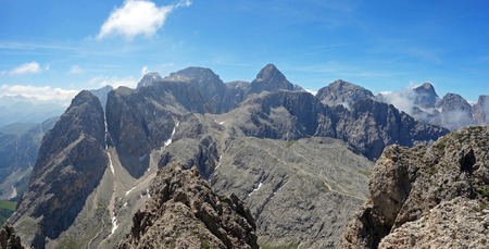 Panorama of the Rosengartenの写真素材