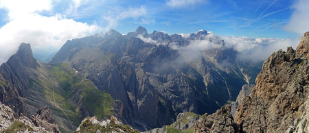 Panorama of the Rosengartenの写真素材