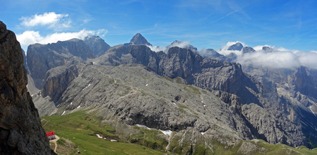 Panorama of the Rosengartenの写真素材